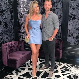 Blue sexy dress